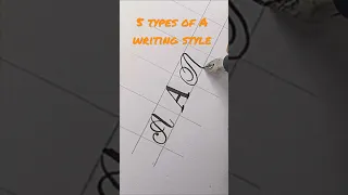 5 types of capital 'A' writing style. #shorts #calligraphy #satisfying #relaxing #satisfying