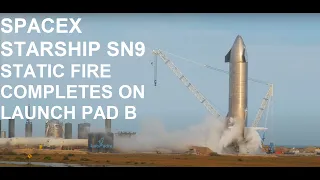 SPACEX Starship SN9 STATIC FIRE 1