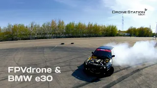 Старт FPV дрона с машины на ходу // GoPro7