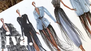 PRADA Fashion Illustration UNDER 5 MIN?! - Real Time Illustrating  l  Studio Iva