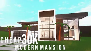 BLOXBURG | Cheap 30k modern home | Family roleplay home | Modern mansion | ROBLOX