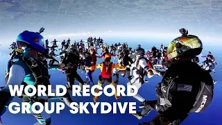 World Record Group Skydive with a 164-Person Formation