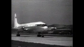 Ил-18. Первый рейс с пассажирами и другие кадры хроники