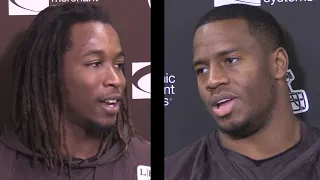 Kareem Hunt on playing with, blocking for Nick Chubb