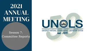 2021 UNOLS Annual Meeting - Committee Reports