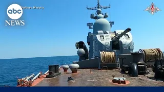Russian minister threatens all vessels heading into Black Sea | GMA