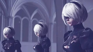 Nier Automata: 2B Models Boss Fight (1080p 60fps)