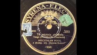 Mieczysław Fogg - "To ostatnia niedziela"