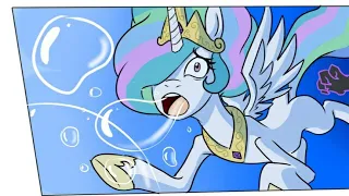 drowning is magic (a my little pony underwater drowning comic by darkenrok)