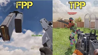 Unique Reload Animations TPP vs FPP in COD Mobile | Call of Duty Mobile