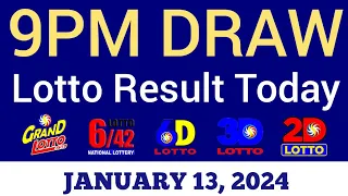 Lotto Result Today 9pm Draw January 13, 2024 Swertres Ez2 PCSO Live Result