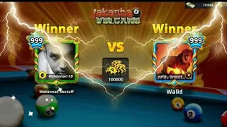Walid vs Mohannad AbuKaff ~ enjoy🥳 8 Ball Pool TrickShorts