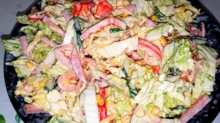 Салат "Мексика"/Лёгкий Овощной салат/Салат на Новый год и праздничный стол/Салат за 10 минут.