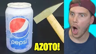 AZOTO LIQUIDO vs PEPSI!! - PROVA A NON DIRE WOW