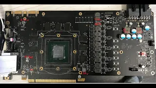 ремонт EVGA 1080 устраняем артефакты