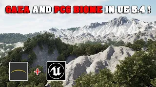Create Huge Landscape with Gaea And PCG Biome in Unreal Engine 5.4