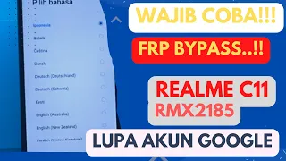 Frp Bypass Realme C11 Lupa Akun Google Rmx2185