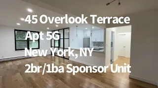 45 Overlook Terrace Apt 5G - 2BR/1BA Renovated Apt for Sale - Inwood/Washington Heights 1 blk to A