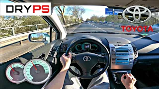 Toyota Corolla Verso - TOP SPEED DRIVE ON GERMAN AUTOBAHN - POV