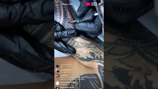 Jey Uso Tattoo Session IG Live