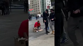 OMG! HE WAS READY TO FIGHT FOR THE HOMELESS MAN ❤️ #shorts