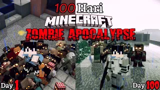 100 Hari Di Minecraft Tapi Zombie Apocalypse Dan Inilah Yang Terjadi !!