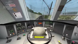 Train simulator En 26000 entre Lyon part dieu et l'usine de grain de Heyrieux