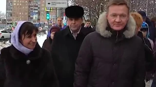 Глава региона Роман Старовойт проверил, как убирают снег на улицах Курска