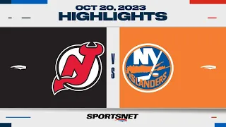 NHL Highlights | Devils vs. Islanders - October 20, 2023