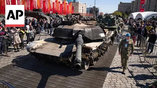 Russian exhibition includes Western military equipment captured in Ukraine