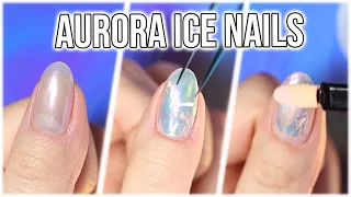 Aurora Ice Korean Nail Trend 🧊 So Mesmerizing!