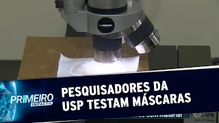 Pesquisadores da USP testam eficácia de cada tipo de máscara | Primeiro Impacto (30/04/20)