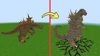 GOZILLA EVOLUTION IN MINECRAFT. Godzilla minus one in Minecraft PE MCPE