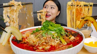 ENG) Malatang with 6 kinds of Noodles🔥💗 Spicy food MUKBANG Real sound asmr eating