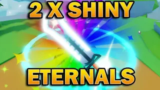 2 Shiny Infernal Swords Eternal weapons in weapon fighting simulator giveaway details