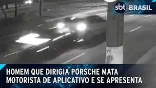 Colisão com Porsche mata motorista de aplicativo em SP | SBT Brasil (01/04/24)