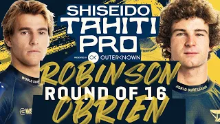 Jack Robinson vs Liam O'Brien | SHISEIDO Tahiti Pro - Round of 16 Heat Replay