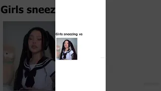 Girls Sneezing vs Boys Sneezing