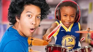 You wont believe this 4 YEAR OLD Drummer from Ellen!