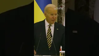 Hear what Biden said about Putin during surprise Ukraine visit