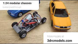 3D Printed 1:24 chasses build walkthrough. RC Car