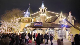 🇨🇦 Canada's Wonderland WinterFest 2023 CHRISTMAS LIGHTS Winter Walk 4K video