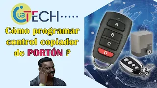 Como programar control copiador de portón eléctrico