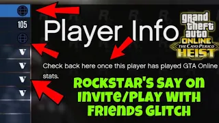 Rockstar’s Say On The Glitch While Playing/Inviting Friends In Gta 5 | Gta Online Tutorial Problem