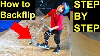 How to Backflip on a Scooter! EASY & SIMPLE✅‼️