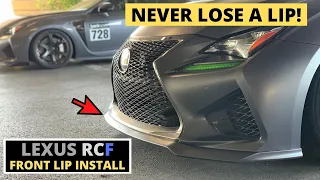 Installing LEXUS RC-F Front Lip & Carbon Fiber Side Splitter | HOW TO | Bumper + Side Skirt Removal