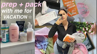 prep + pack with me for vacation! ✿ travel tips, flying frontier, personal item bag, solo traveling