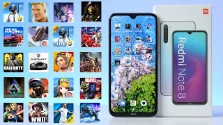 Game Test Xiaomi Redmi Note 8 4GB/64GB in 20 games Android Fortnite - PUBG - ARK - Call of Duty🔥