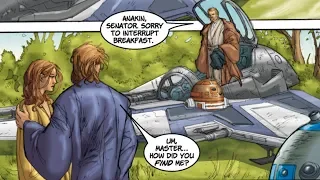 When Obi-Wan walked in on Anakin and Padme’s “Vacation” [Legends]