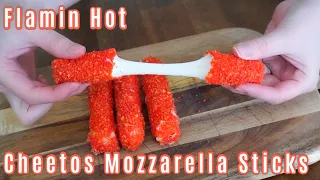 Flamin 🔥 Hot Cheetos Mozzarella Sticks | Simple and Delish by Canan